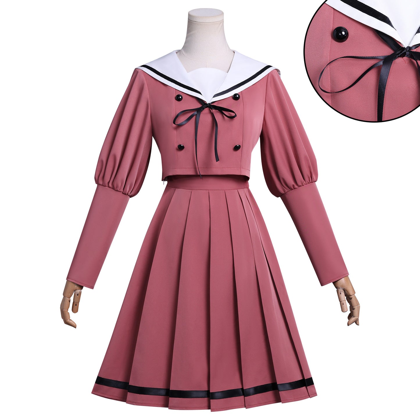 Cosplay costume with fragrant flowers blooming in a majestic manner and chestnut smoked school uniform cosplay anime costume by eprolo