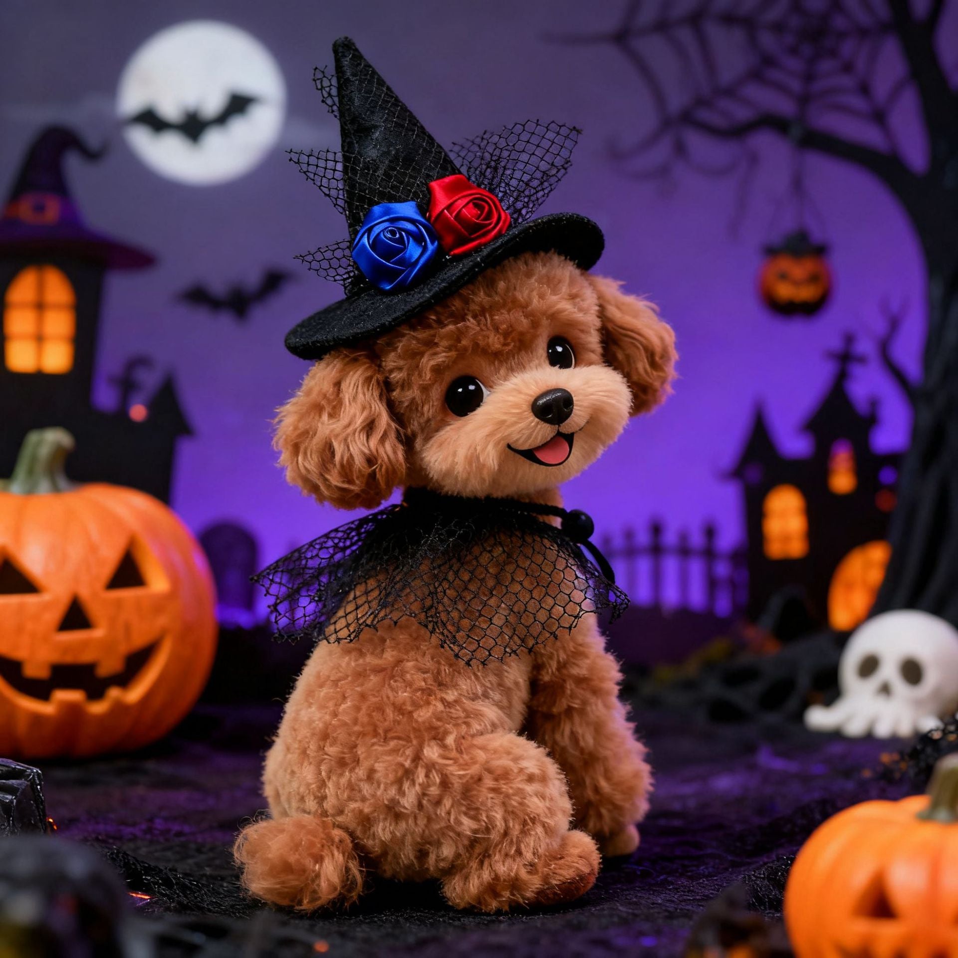 Pet Halloween Hat Creative Pumpkin Devil Spider New Stock Rabbit Pet Dog by eprolo