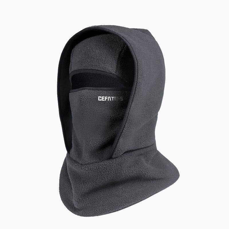 Outdoor Winter Warm Hat And Scarf Integrated Headgear by Badon Shop LLC