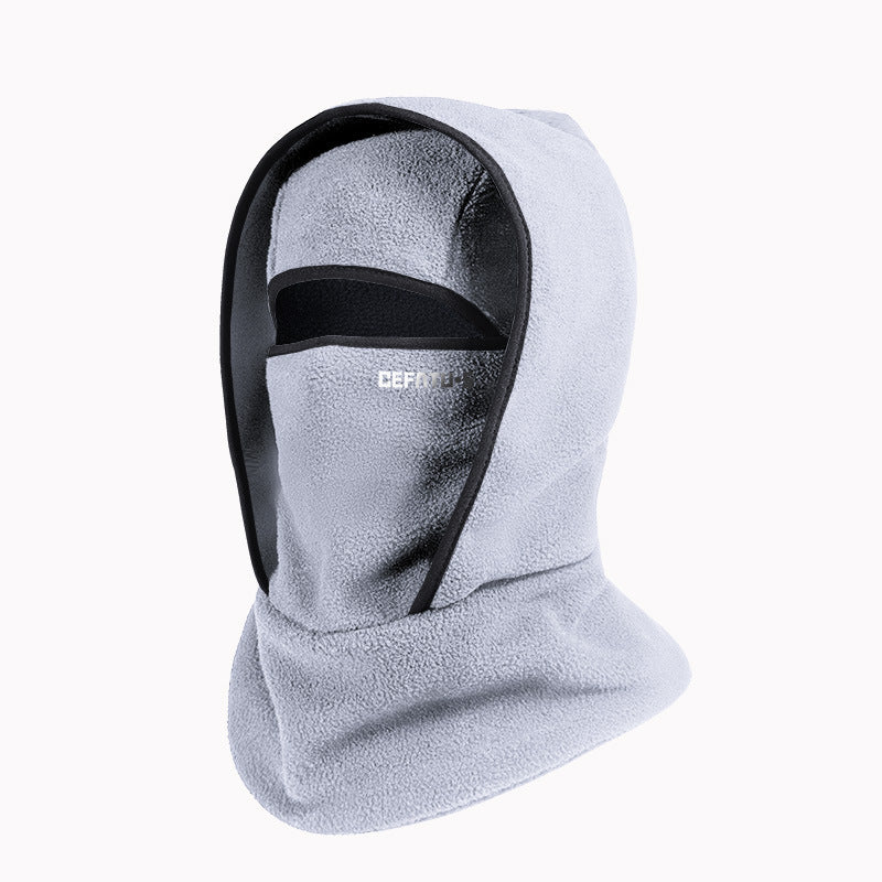 Outdoor Winter Warm Hat And Scarf Integrated Headgear by Badon Shop LLC