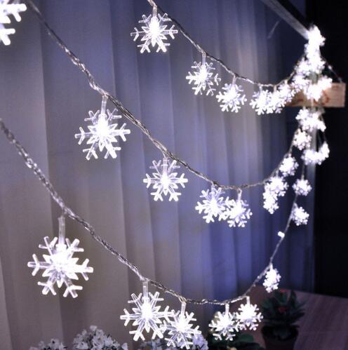 Christmas snowflake lights christmas tree decorations