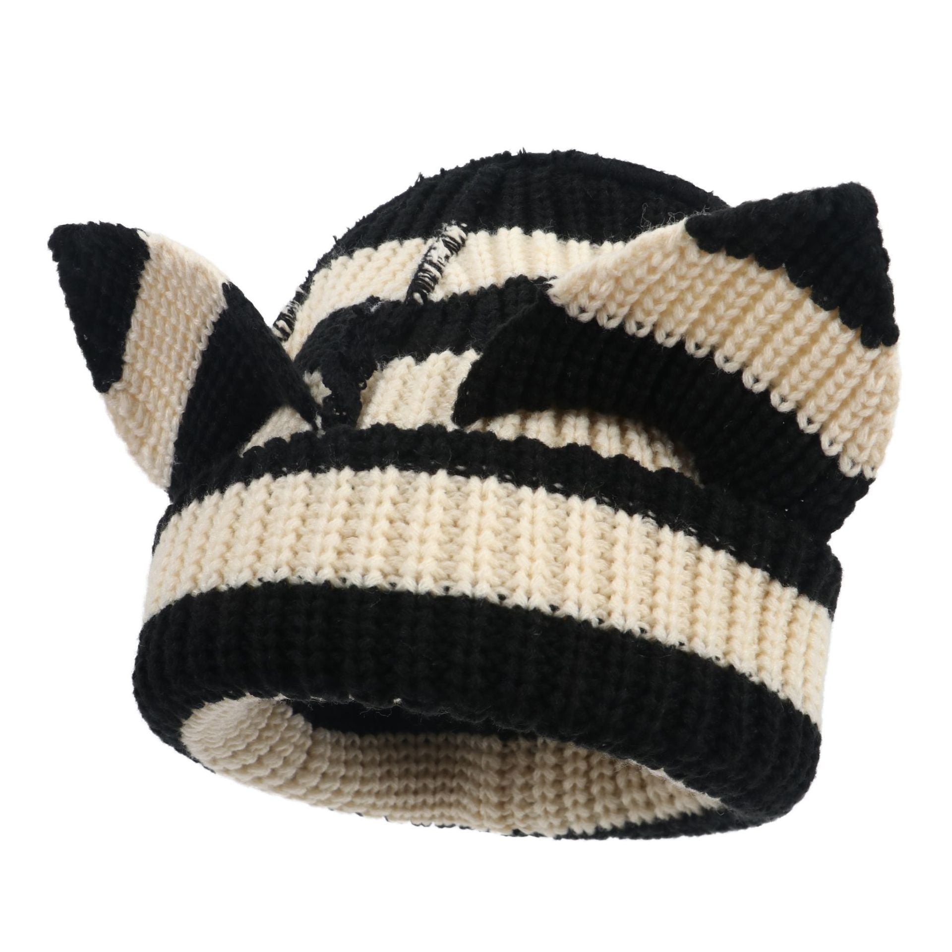 Devil Ears Thickened All Acrylic Knitted Hat by My Store