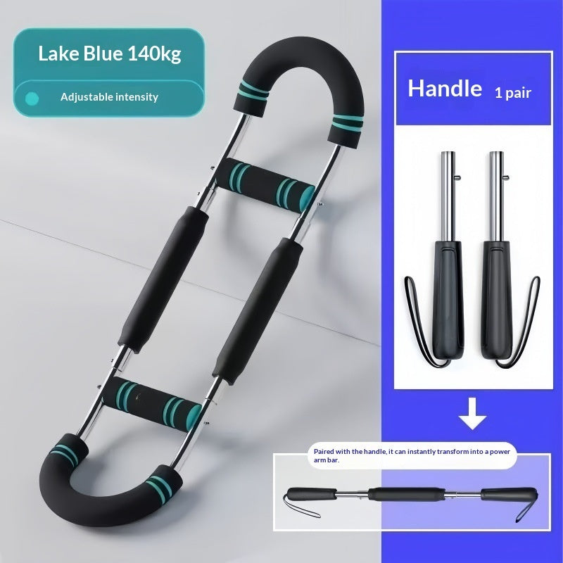 Multi-functional U-shaped Arm Strengthener Chest Trainer Adjustable Forearm Strength Exerciser Home Gym Equipment Bodybuilding by DERILUJA LLC