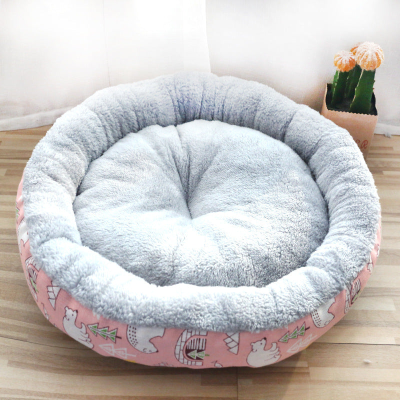 Dog And Cat Litter Padded With Round Cotton by My Store