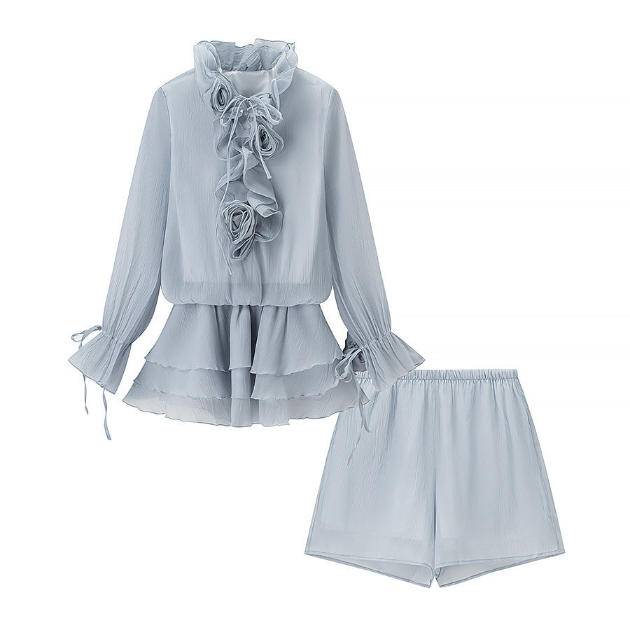 Flower top+shorts set by eprolo