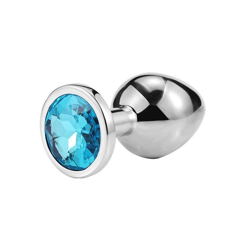 Adult Sex Toy SM Metal Anal Plug For Men And Women Sex Toy Masturbation Anal Expansion Round Anal Plug Medium Silver by eprolo