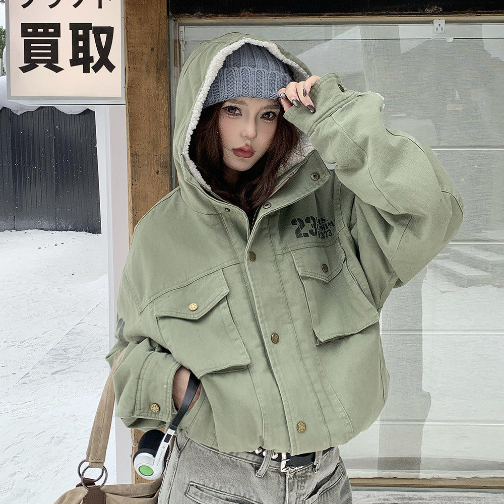 Hooded jacket cotton coat by eprolo