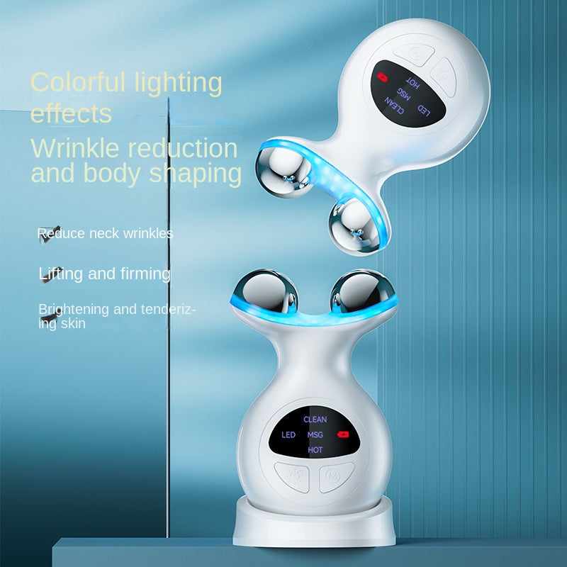 EMS Neck Massage Roller Facial V-Shaping Electric Massager for Home Beauty Device by eprolo