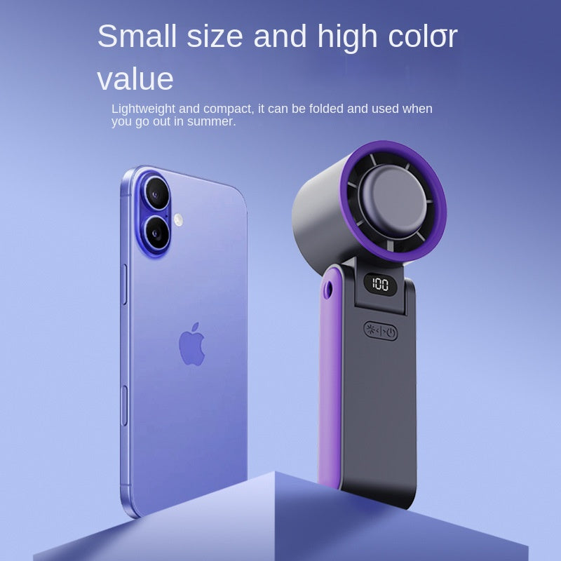 USB Cooling Turbine Hand Fan with 100-Speed Ice-Cooling Function by eprolo