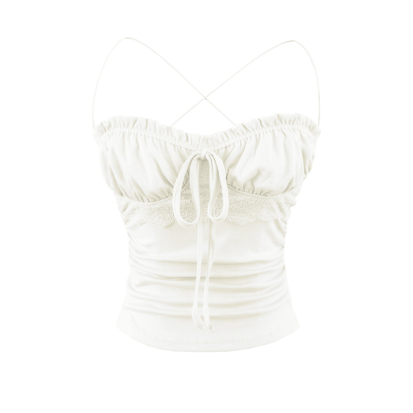 Slim fit lace up top for women by eprolo