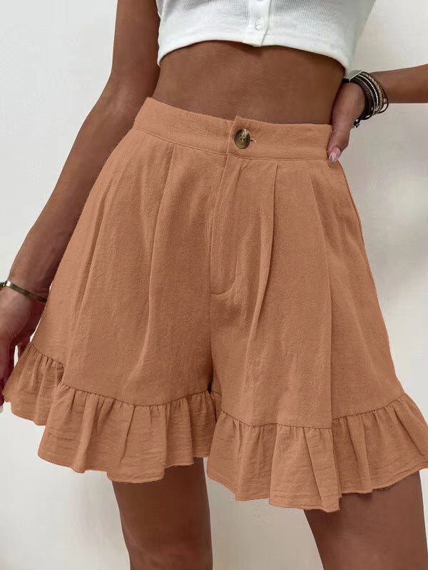 Loose-fitting Shorts High-waisted Shorts For Women by DERILUJA LLC