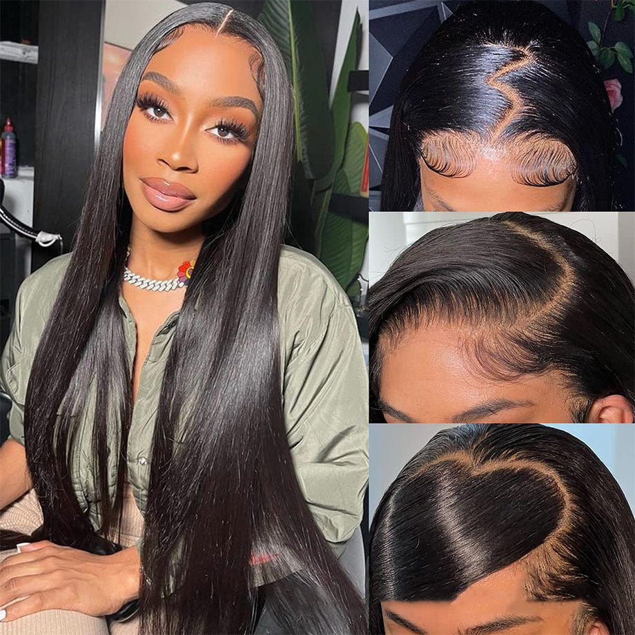 Glueless Wigs Wear and Go Human Hair Wig Straight by eprolo