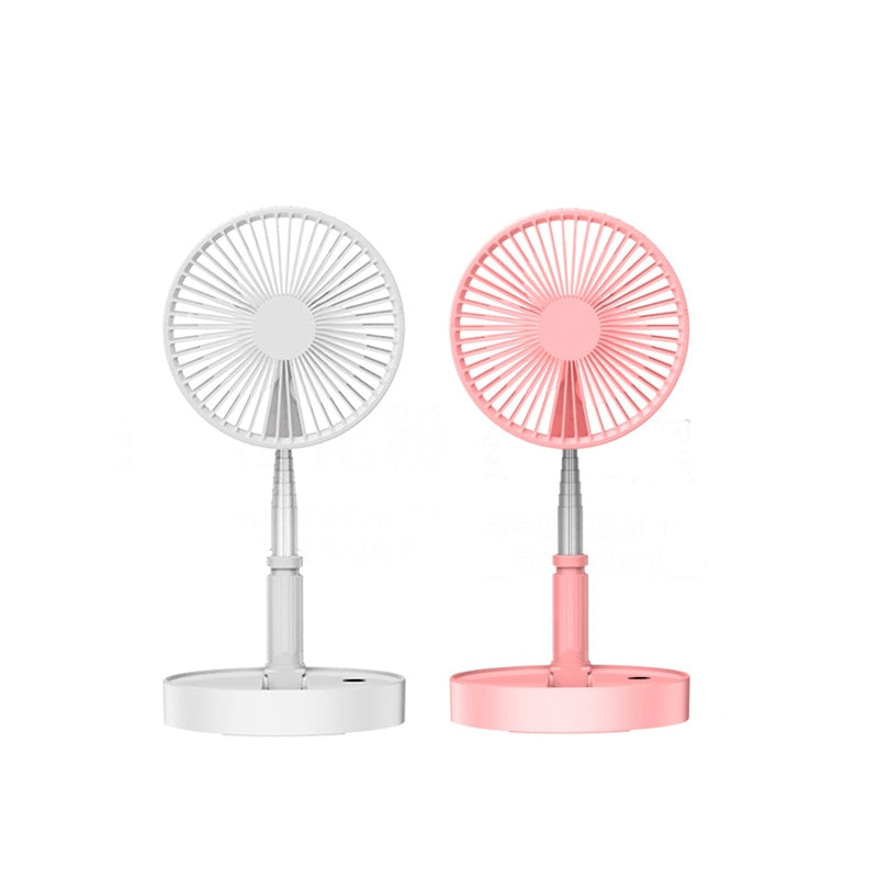 Outdoor Tools Telescopic Folding Table Fan Multi-Function Desktop USB Charging Fan Adjustable Angle Travel Outdoor Gadget by eprolo