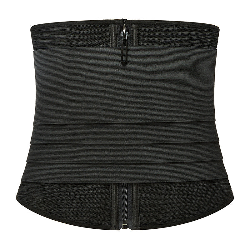 Adjustable Strap Corset Waist Trainer with Zipper for Body Shaping and Abdominal Support - Women's Shapewear Belt by eprolo