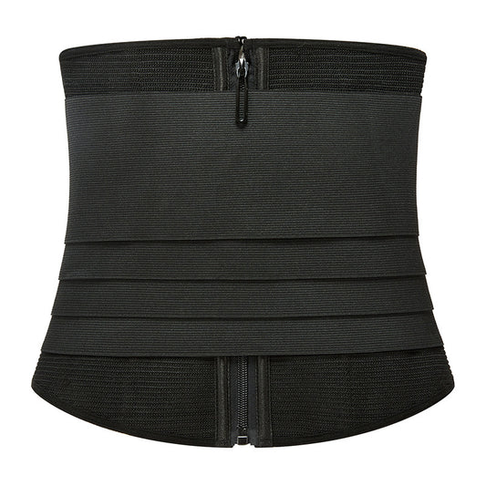 Adjustable Strap Corset Waist Trainer with Zipper for Body Shaping and Abdominal Support - Women's Shapewear Belt by eprolo