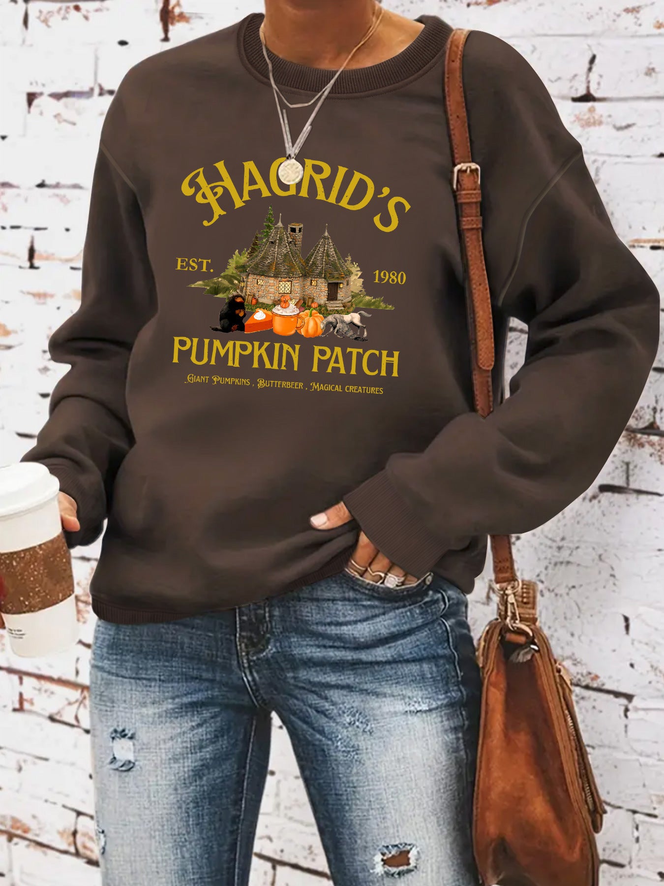 HAGRID'S print on hoodie by eprolo