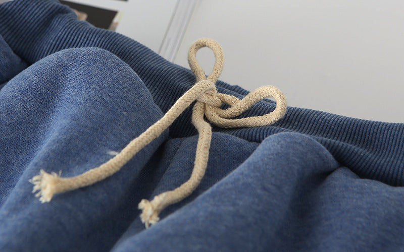 Lamb velvet padded sweatpants by My Store