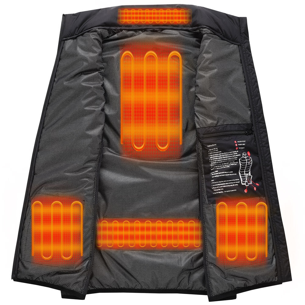 Women's heated vest heated vest dual control switch charging jacket by eprolo
