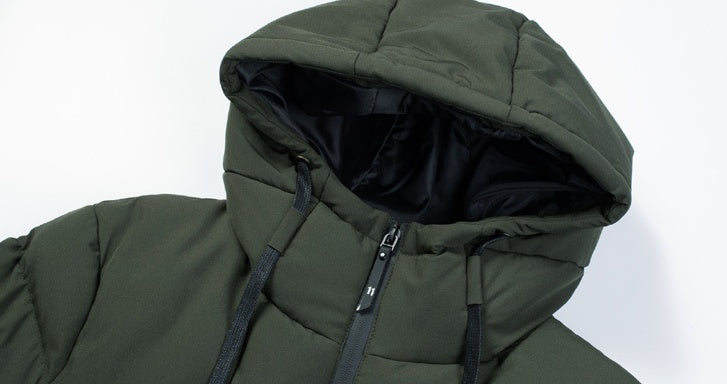 New Men Women Cotton Coat USB Smart Electric Heated Jackets Winter Thicken Down Hooded Outdoor Hiking Ski Clothing 7XL by DERILUJA LLC