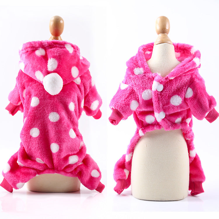 Cross-Border Pet Dog Clothes, Cat Autumn and Winter Four-Legged Cotton Coat, Cartoon Transformation Clothing, Cat Clothing, Dog Clothing Supplies by DERILUJA LLC