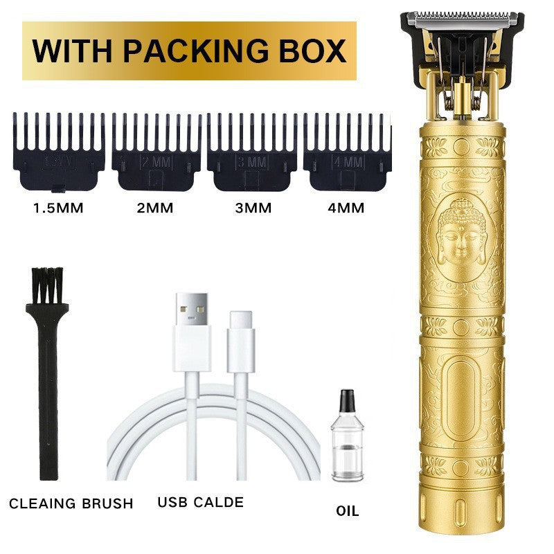 Electric Hair Clipper for Barbershop Oil Hair Sculpting Electric Haircut Machine, Men's Haircutting Shaver, Bald Head Trimmer by eprolo