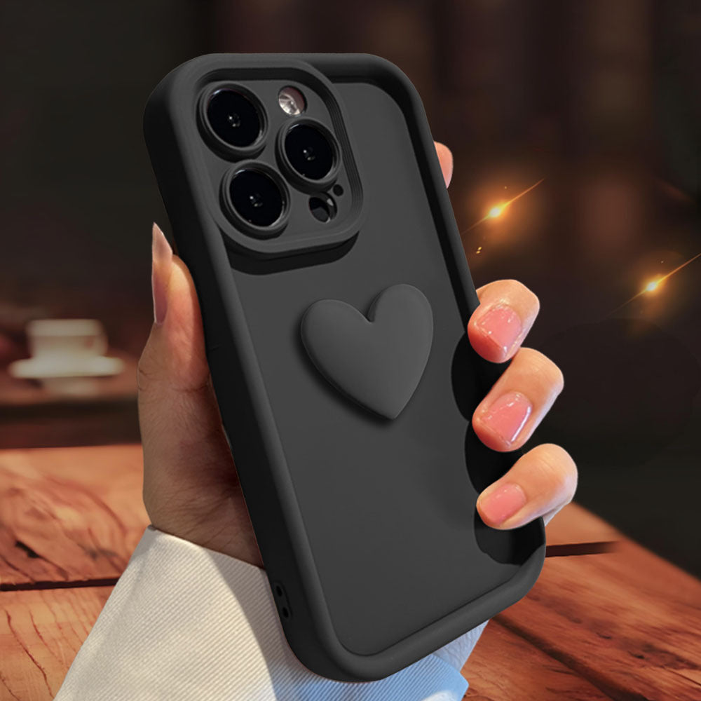 3D Love Suitable for Apple 15 Phone Protective Case Skin friendly Matte iPhone 14 ProMax Lens All Inclusive 16 by eprolo