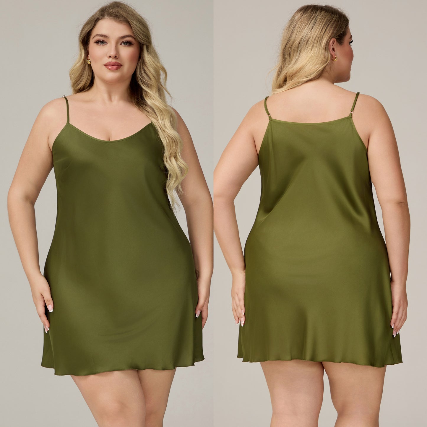 Elegant Satin Chiffon Sleepwear for Women, Summer Strap Sexy Nightdress, Simple Home Wear by eprolo