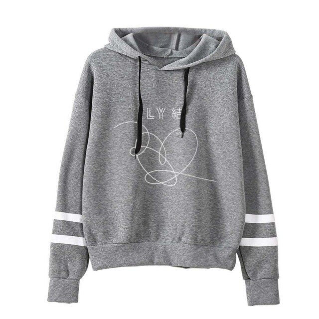 BTS Love Yourself Hoodies Sweatshirts Women Fashion K-Pop Fans Sweatshirt New Album DNA Hoodie Sweatshirt Autumn And Winter Tops