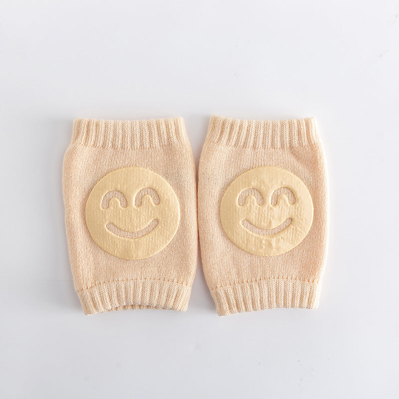 Woolen loop baby socks, elbow protection, walking and crawling, knee protection, baby and child knee protection, smiling face knee protection by eprolo