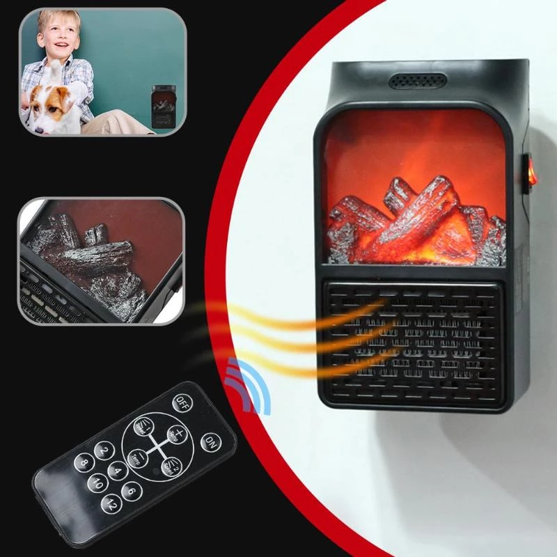 Flame Heater Household Portable Mini Heater Imitating Fire Speed Heat Multi-Function Heater by eprolo