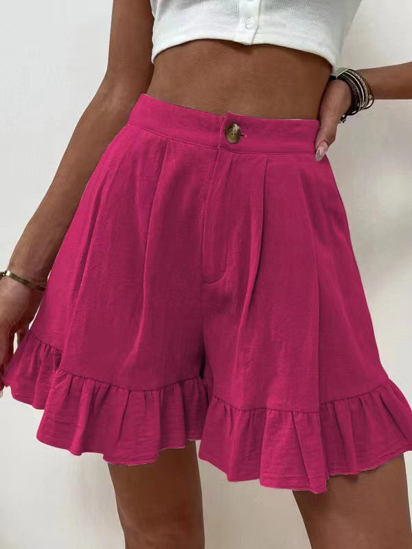 Loose-fitting Shorts High-waisted Shorts For Women by DERILUJA LLC