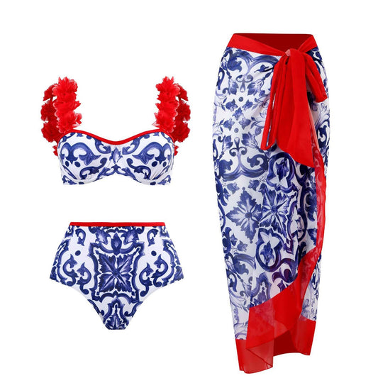 New High Waisted Printed Bikini Swimsuit Sexy Swimsuit Sexy Bikini by eprolo