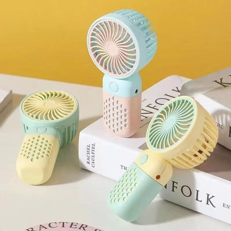 Handheld fan minimalist mini charging small fan portable outdoor student small electric fan by eprolo