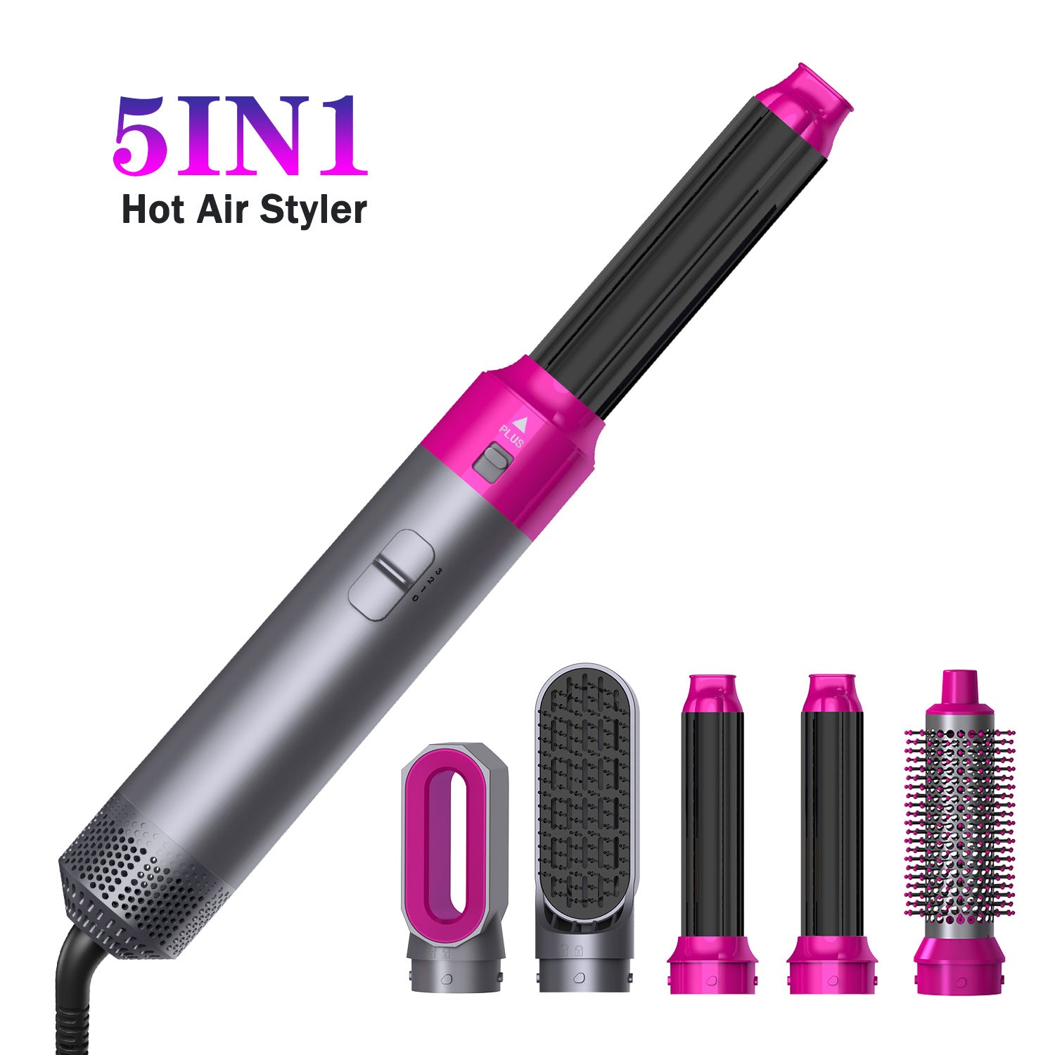 5 in 1 Hair Styler Professional Hair Dryer Brush Blow Dryer Air Wrap Hot Air Brush by eprolo