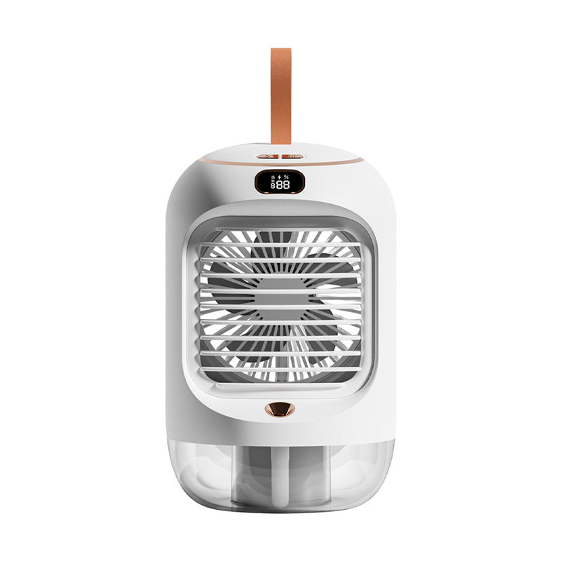 Spray Humidification Cooling Fan Mini Household Desktop Shaking Head Small Fan Usb Portable Air Conditioning Fan by eprolo