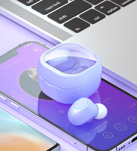 M21 Wireless Bluetooth Earphones 5.3 Mini High Beauty Translucent Bluetooth Earphones by eprolo