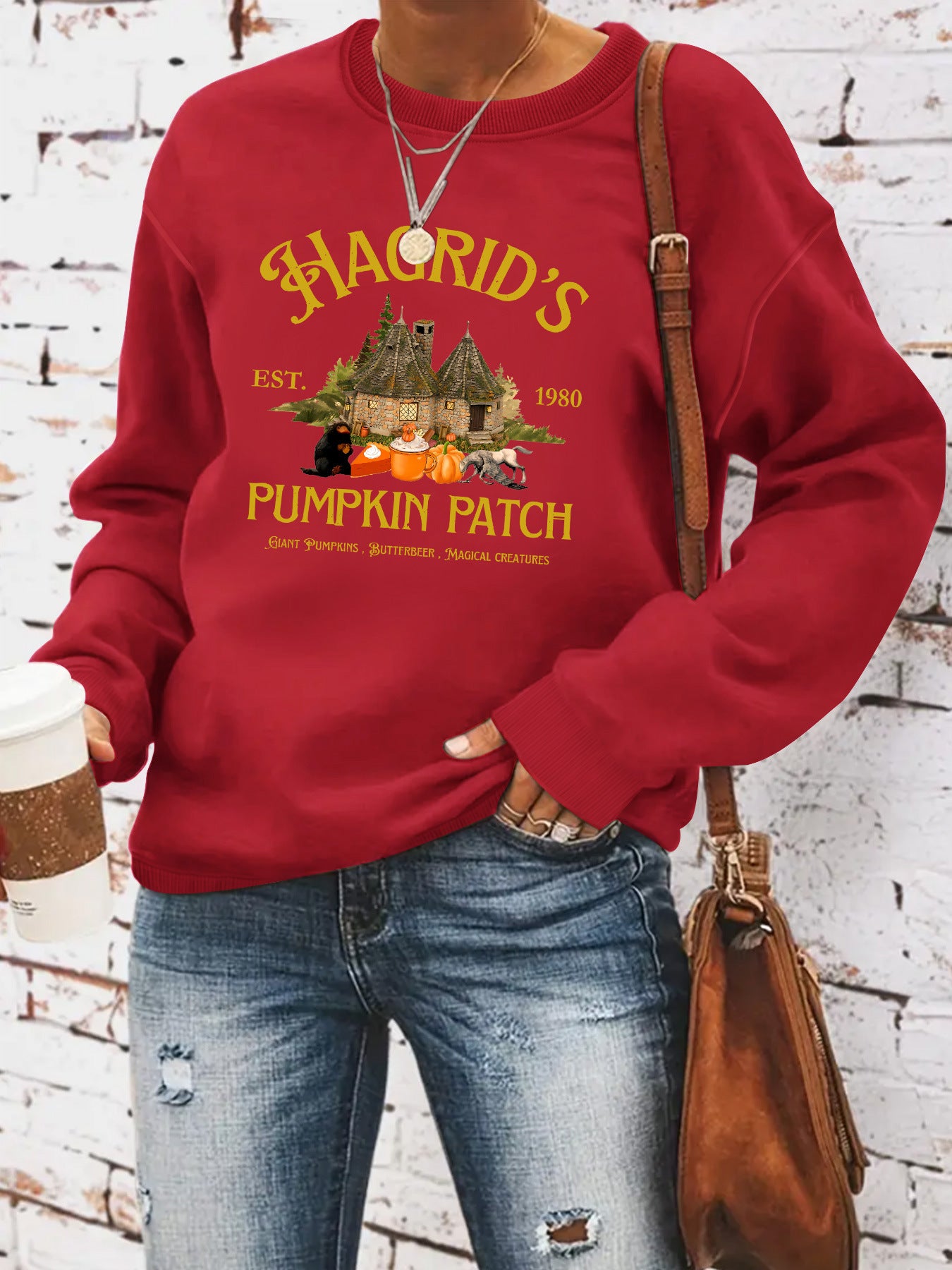 HAGRID'S print on hoodie