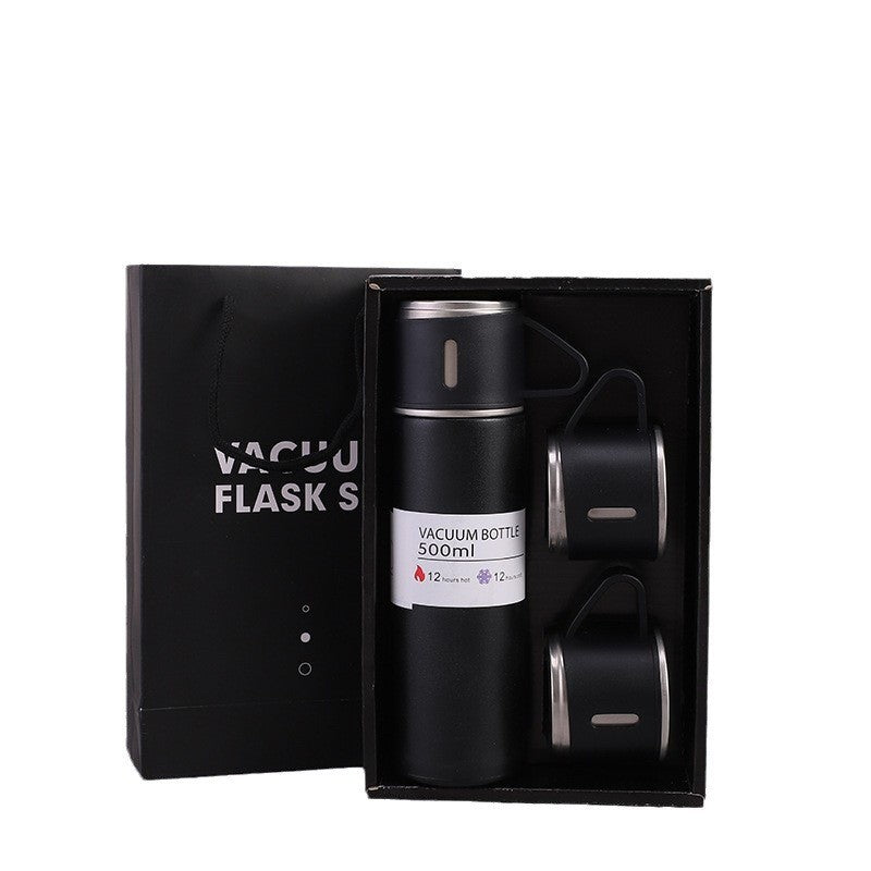A cup of three-lid thermos cup portable fashion gift box set stainless steel cup by eprolo