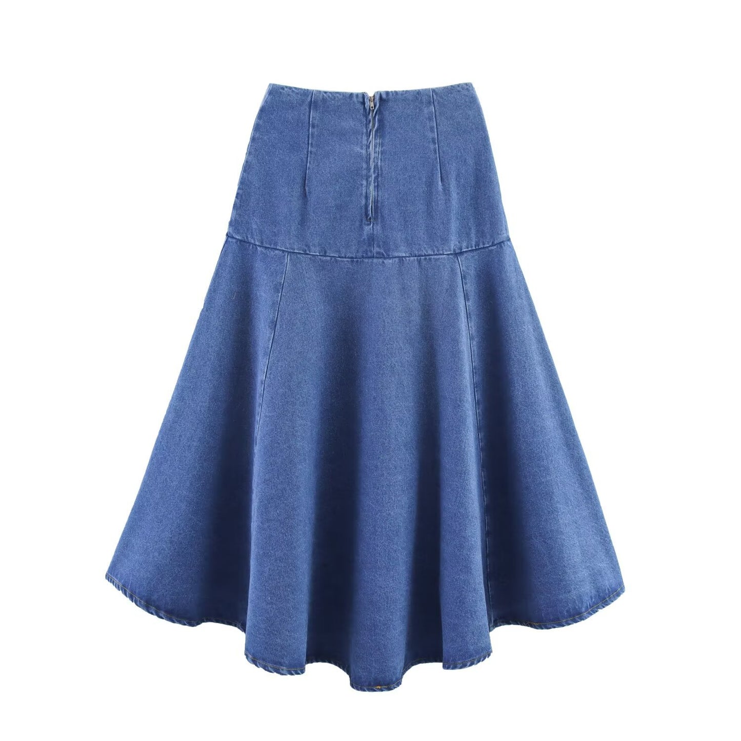 Bow tie denim shirt+skirt set by eprolo