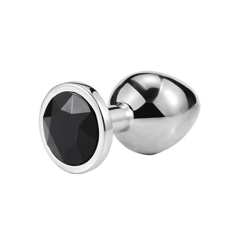 Adult Sex Toy SM Metal Anal Plug For Men And Women Sex Toy Masturbation Anal Expansion Round Anal Plug Medium Silver by eprolo