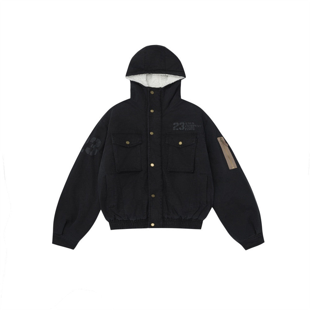 Hooded jacket cotton coat by eprolo