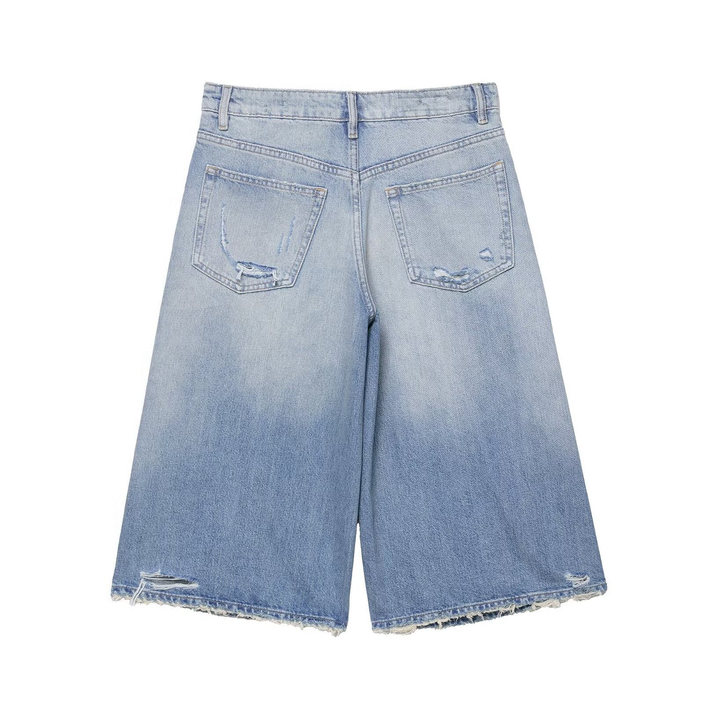 Loose denim casual shorts by eprolo