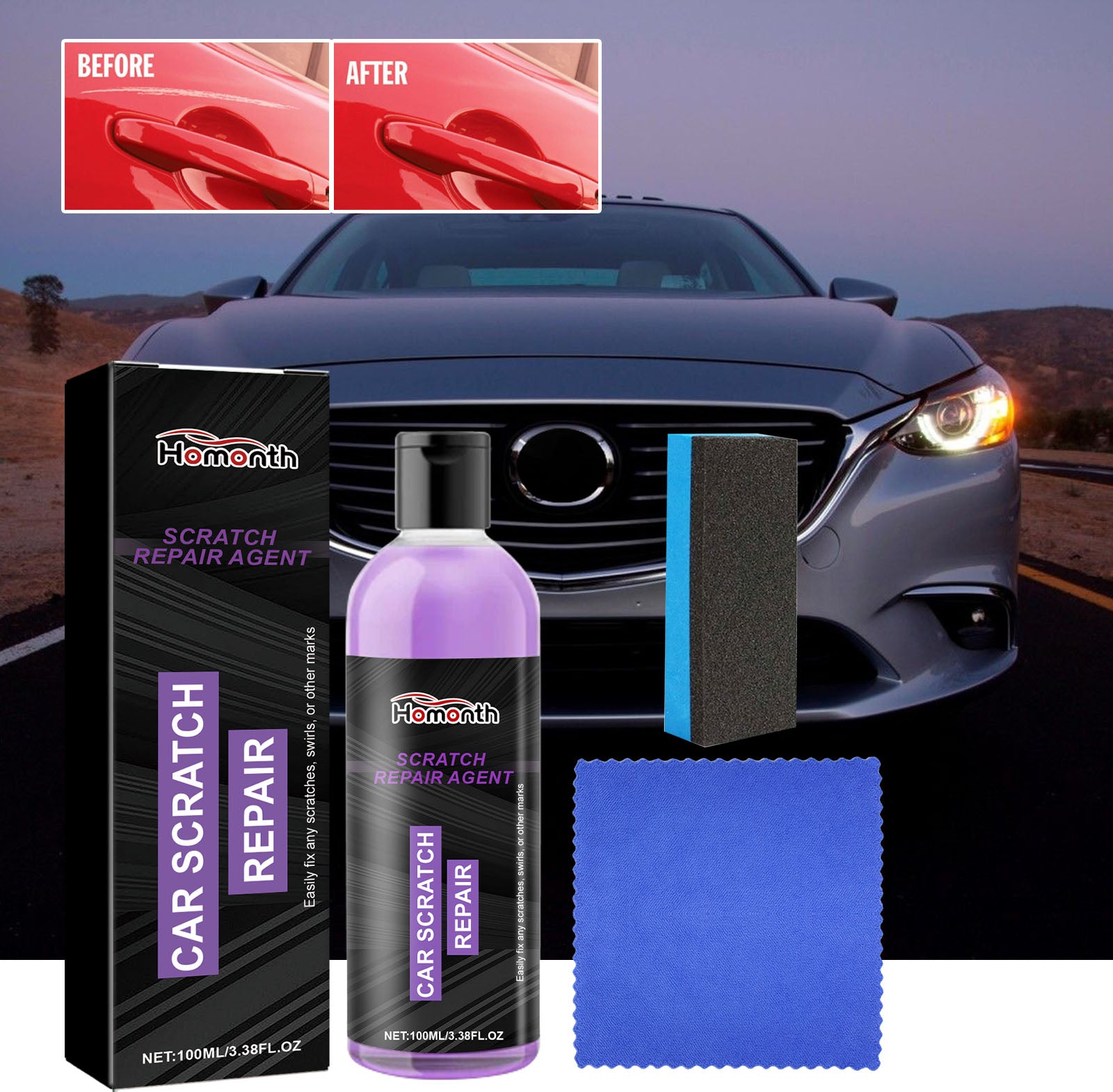 Scratch Repair Agent, Polishing And Reconditioning Agent For Automobile Paint Coating by eprolo