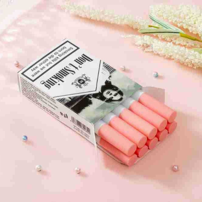 10 PCS Lana Del Rey Lipstick Matte Non Stick Cup Lip Gloss Smoke Pipe Lip Gloss Set Velvet Liquid Lipstick European Makeup by eprolo