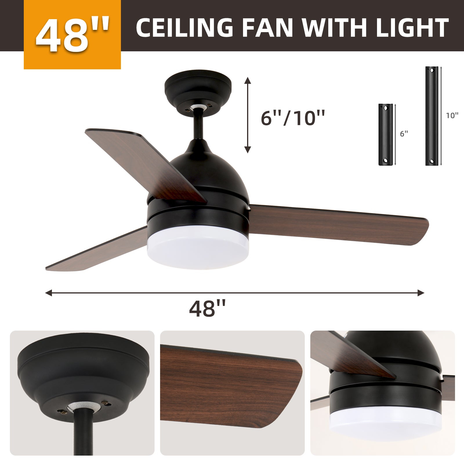 48-inch Minimalist Straight Blade Fan by eprolo