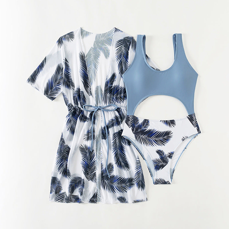 Three-Piece Swimwear Set for Girls, Medium to Large Kids Swimwear by eprolo