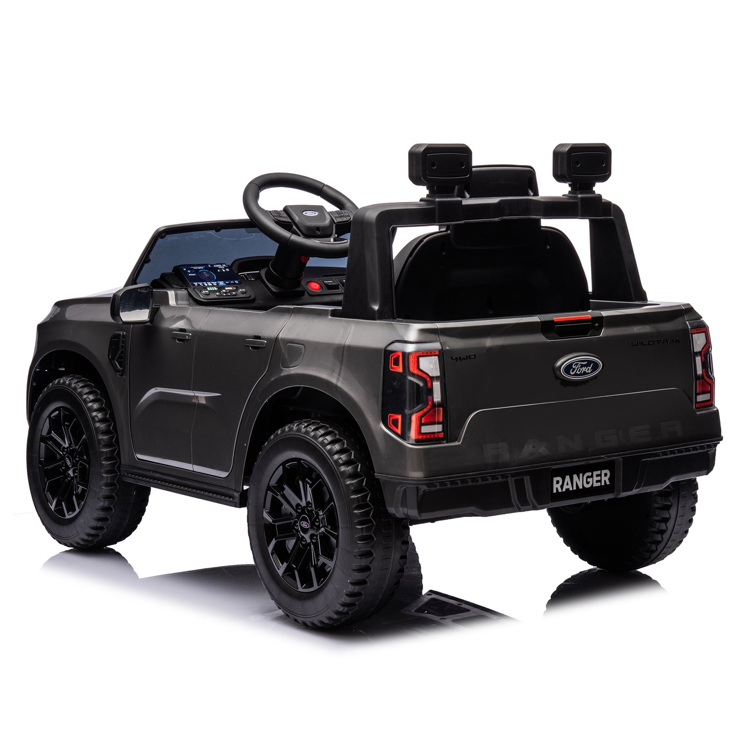 12V children's car remote control, authorized Ford Ranger, 2WD speed 1.86-4.97 miles per hour, suitable for chil hour, suitable