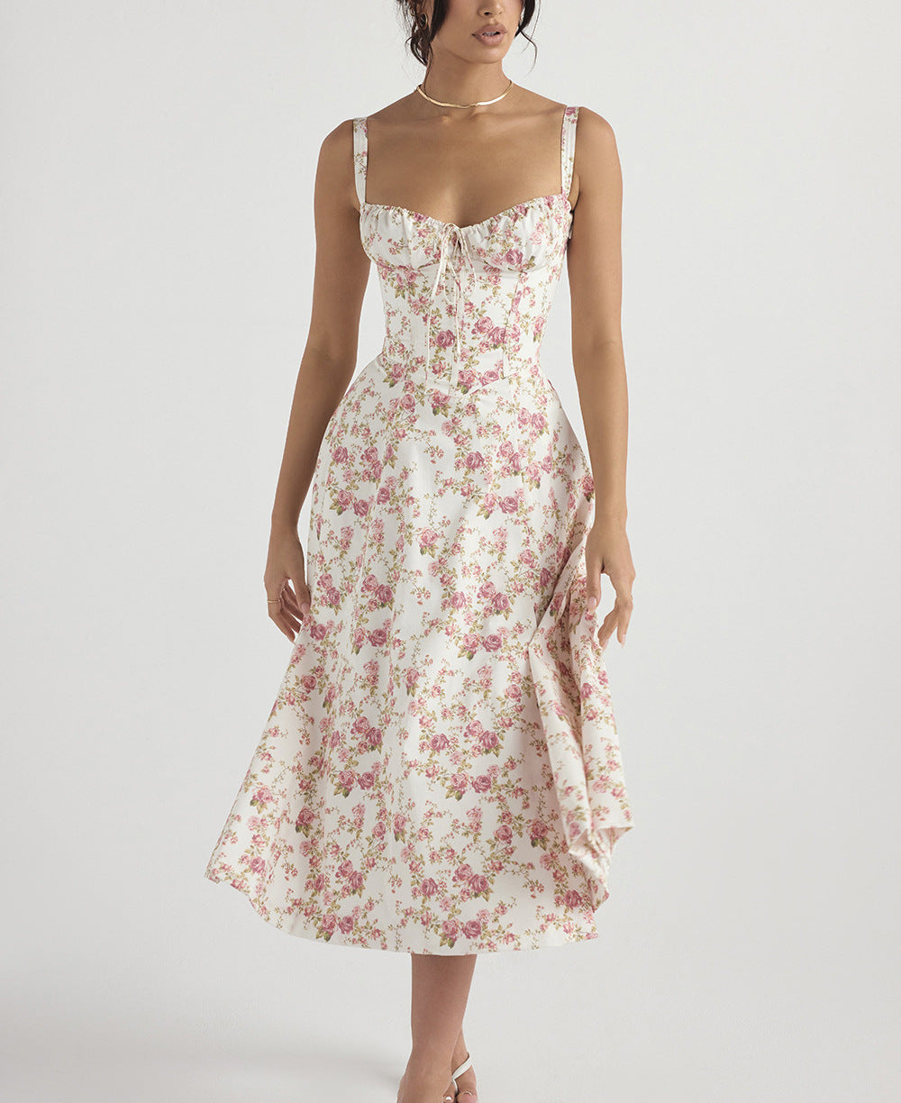 Ladies Fashion summer dresses women maxi floral slip backless womens dresses elegant by eprolo