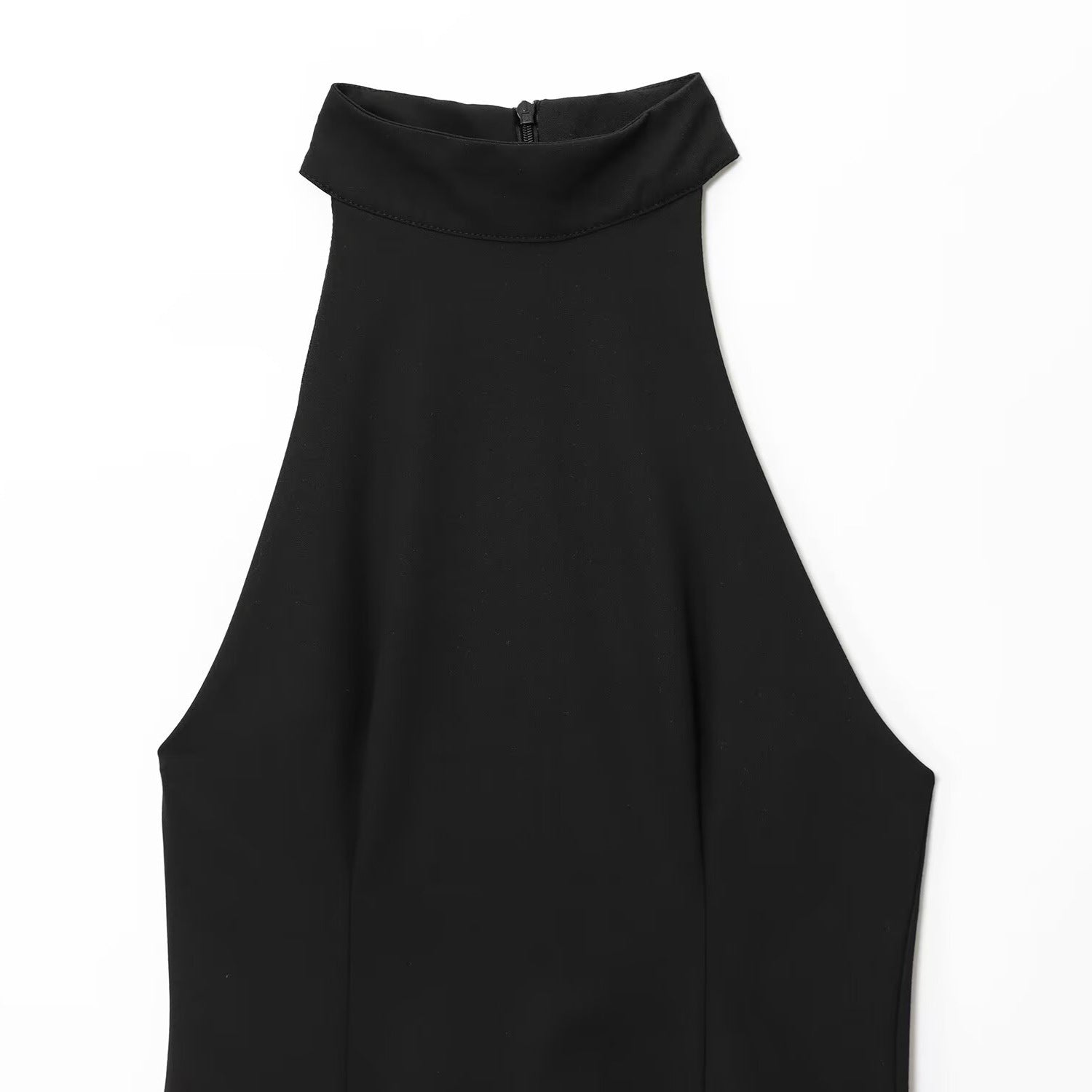 Pure Desire Wind Sleeveless Wrinkled Hanging Neck Collar Dress by eprolo