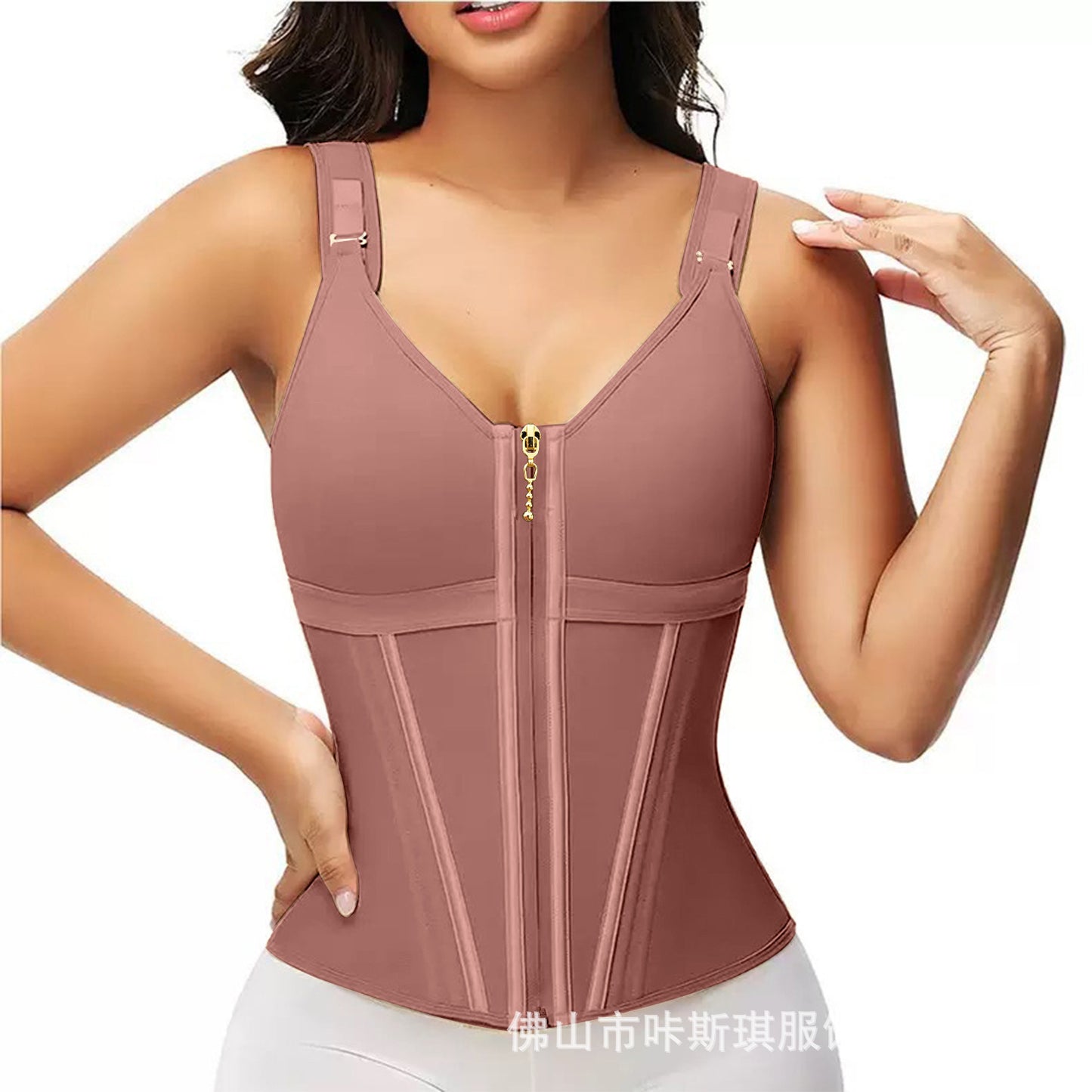 Mesh 15-Bone Support Shaping Vest, Slimming Waist Cincher, Body Shaper by eprolo